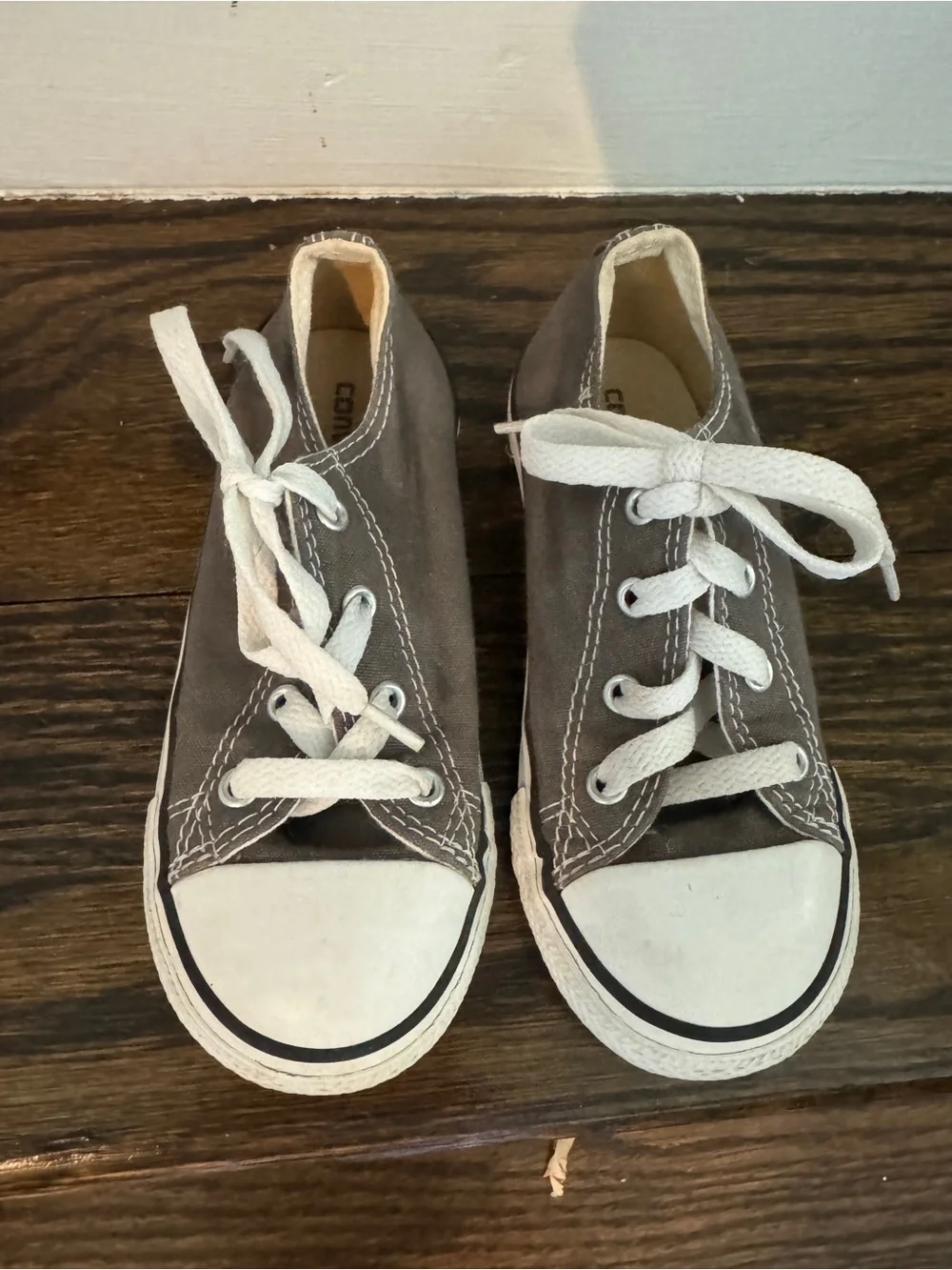 Toddler Baby Converse Classic Gray Canvas Kids Sneakers